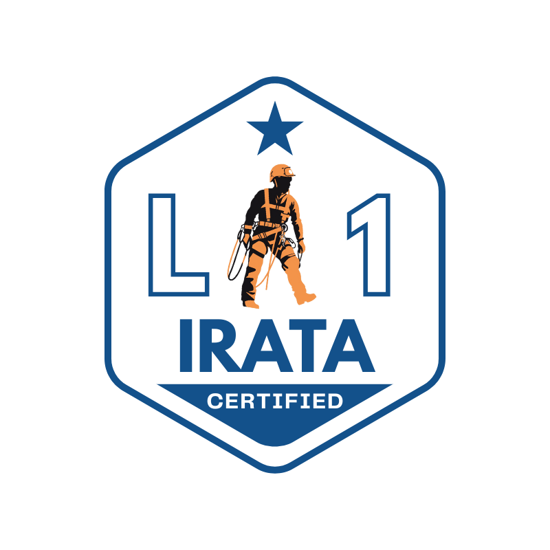 IRATA Level 1 Patch by Majorwares – Velcro Backed