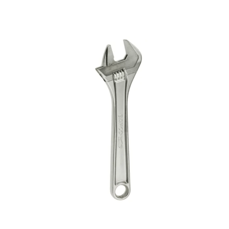Bahco Adjustable Spanner, 205 mm Overall, 27mm Jaw Capacity, Metal Handle,  8071 C