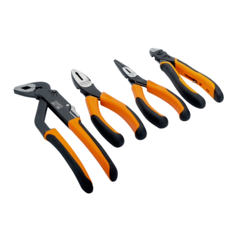 Bahco 4-Piece Plier Set, 200 mm Overall,  9897