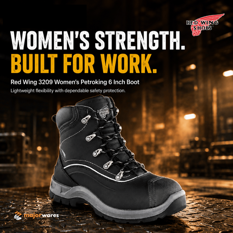 Red Wing Women’s Petroking 3209 Work Boot | 6 Inch Lightweight Safety Boots for Oil & Gas, Industrial & Site Work