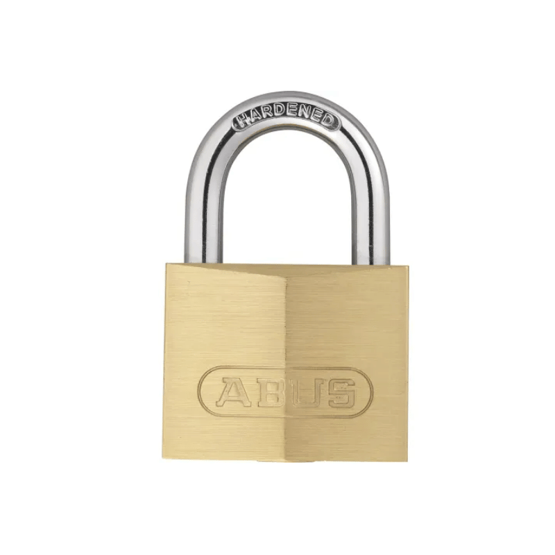 ABUS Key Weatherproof Brass Padlock, 6mm Shackle, 39mm Body,  49968