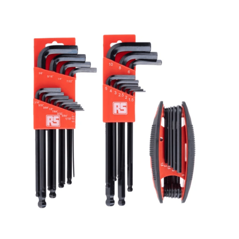 RS PRO 33 piece Hex Key Set, L Shape 1.5 → 10mm Ball End, Hexagon, 541-7324