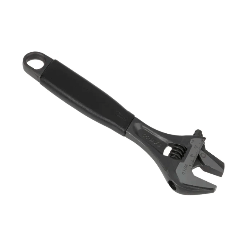 Bahco Adjustable Spanner, 208 mm Overall, 28mm Jaw Capacity, Plastic Handle, 9071 P