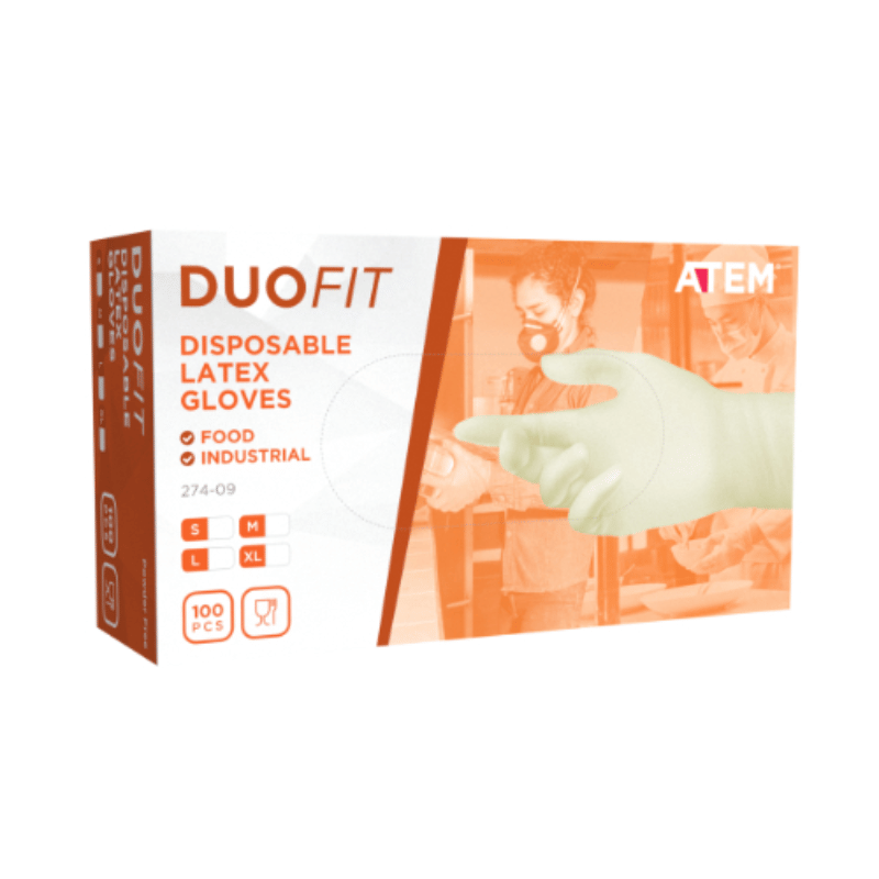 ATEM 274-09 Disposable Latex Gloves