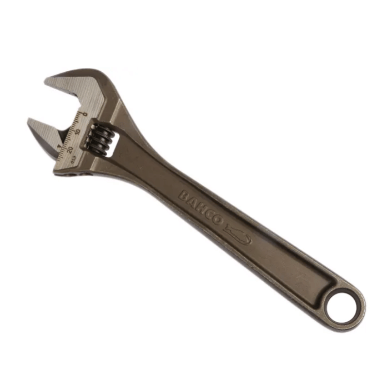 Bahco Adjustable Spanner, 205 mm Overall, 27mm Jaw Capacity, Metal Handle,  8071 IP