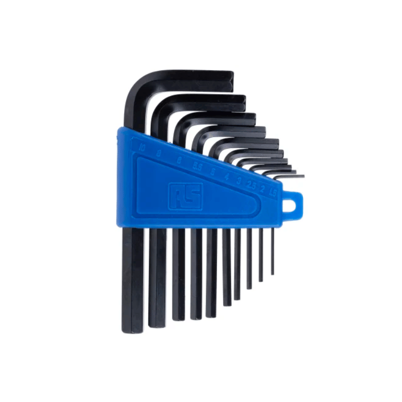 RS PRO 10 piece L Shape Metric Hex Key Set, 1.5 → 10mm, 537-748