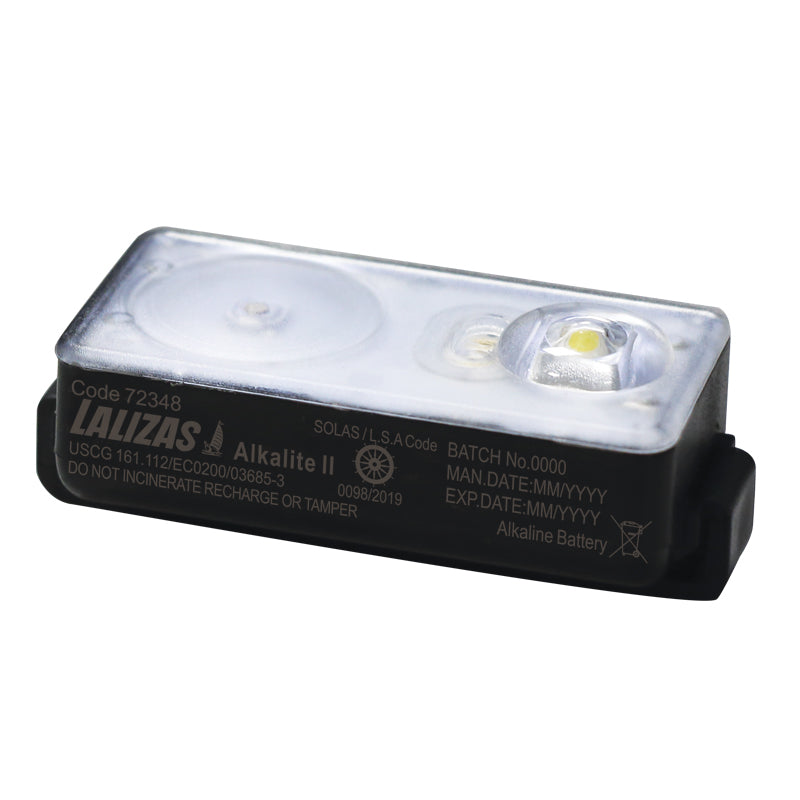 LALIZAS Lifejacket LED flashing light, ON-OFF water activated, USCG, SOLAS/MED, Alkalite II