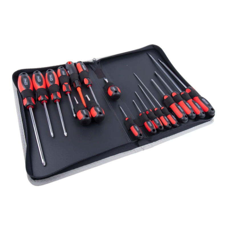 RS PRO Phillips; Pozidriv; Slotted Screwdriver Set, 18-Piece,  459-3972